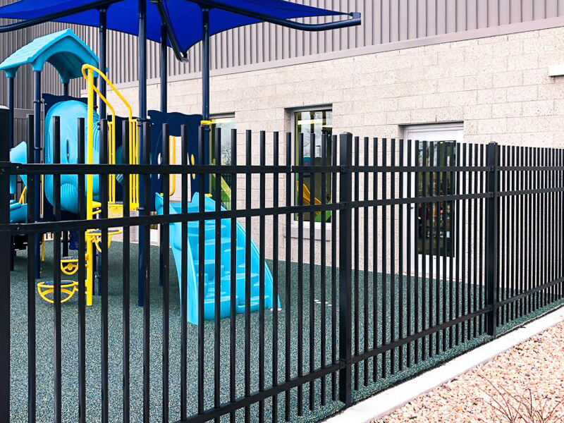 Montage Industrial Ornamental Iron Fence - British Columbia