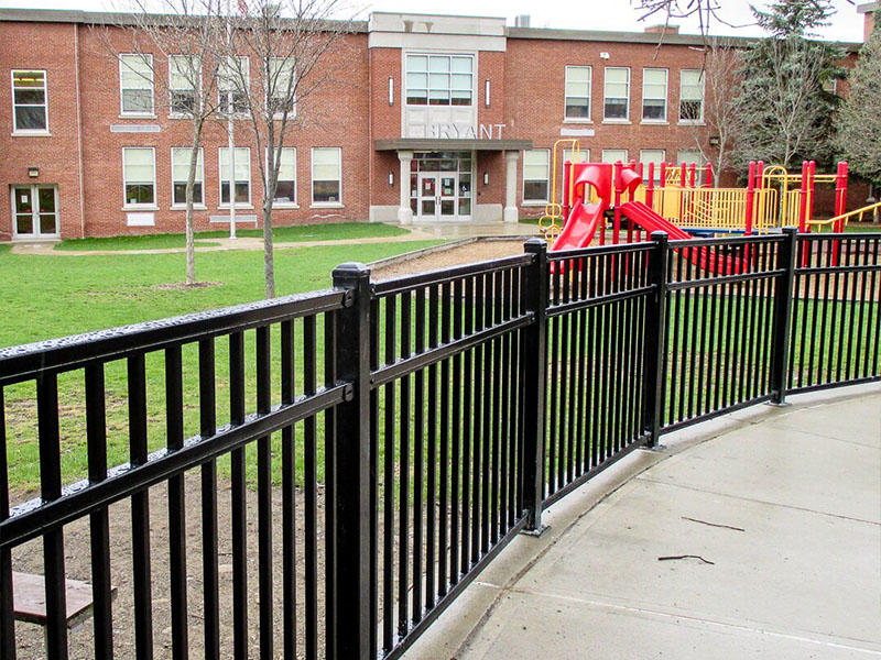 Montage Industrial Ornamental Iron Fence - British Columbia