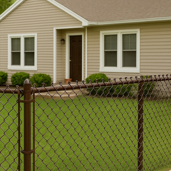 Brown Chain Link Fence